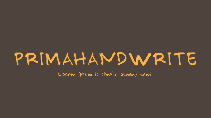 PRIMAHANDWRITE Font