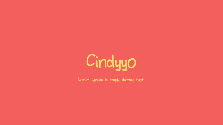 Cindyyo Font