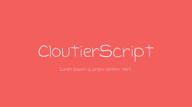 CloutierScript Font