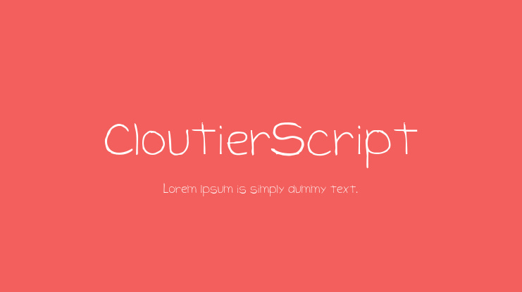 CloutierScript Font