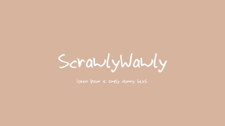 ScrawlyWawly Font