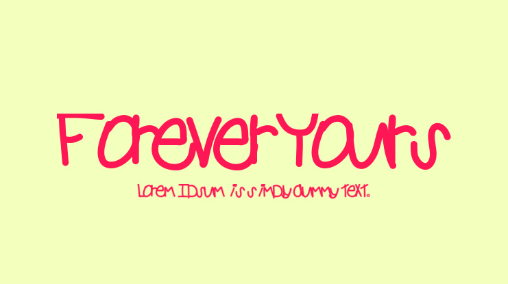 ForeverYours Font