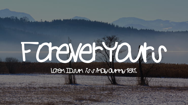 ForeverYours Font