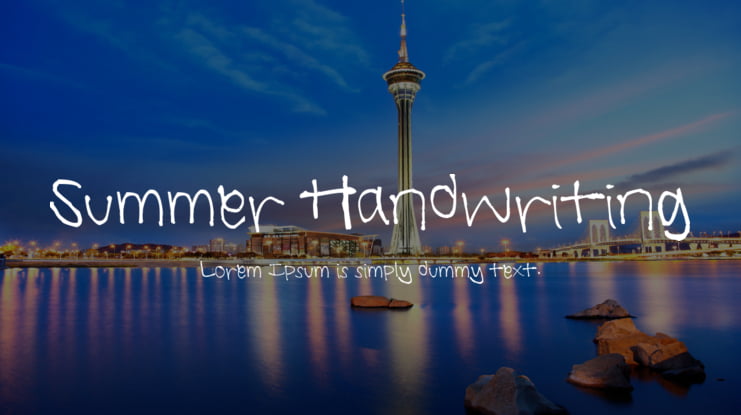 Summer Handwriting Font