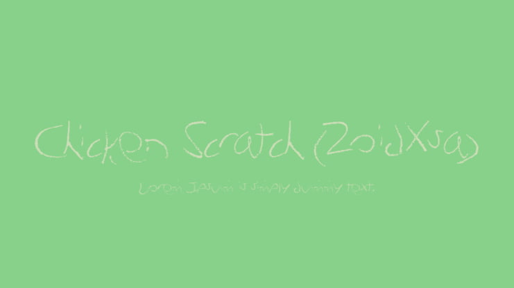 Chicken Scratch (ZoidXsa) Font