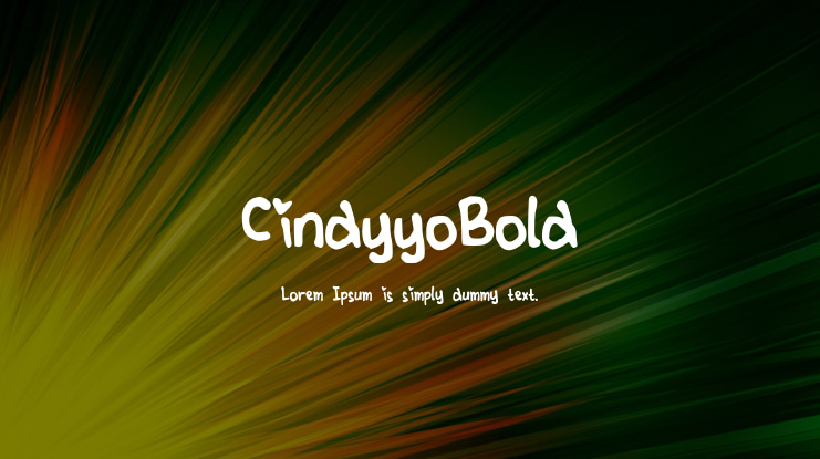 CindyyoBold Font