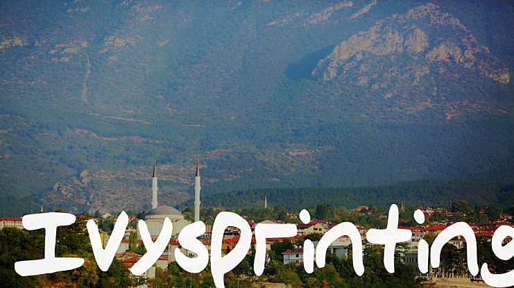 IvysPrinting Font