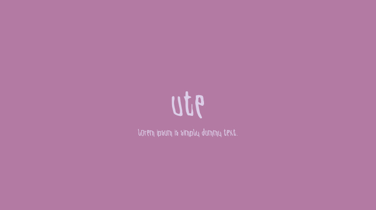 Ute Font