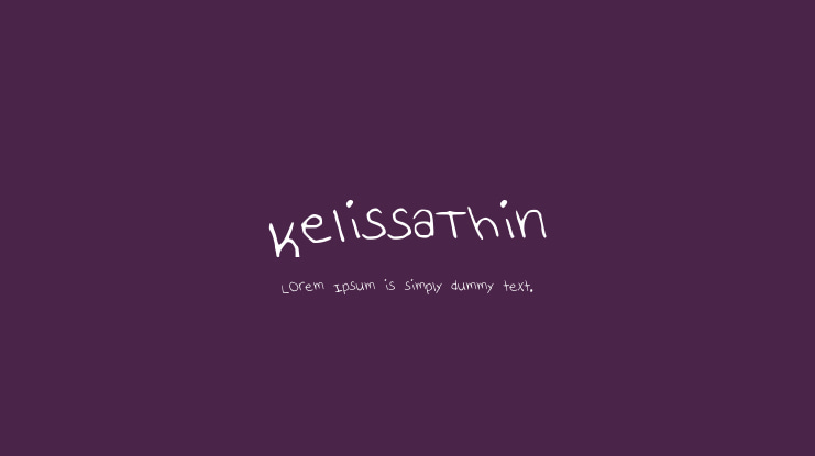 KelissaThin Font