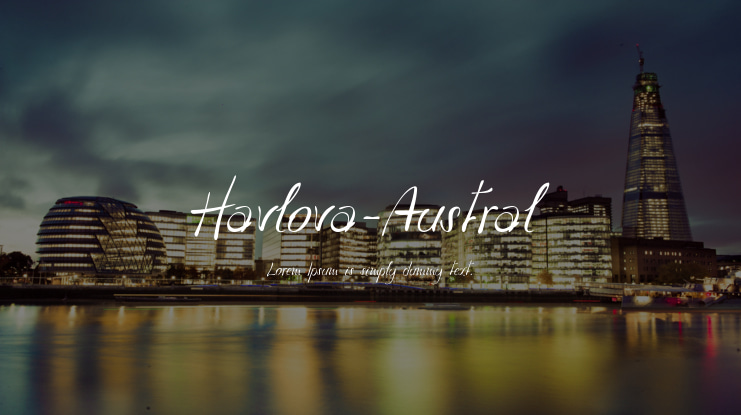 Havlova-Austral Font