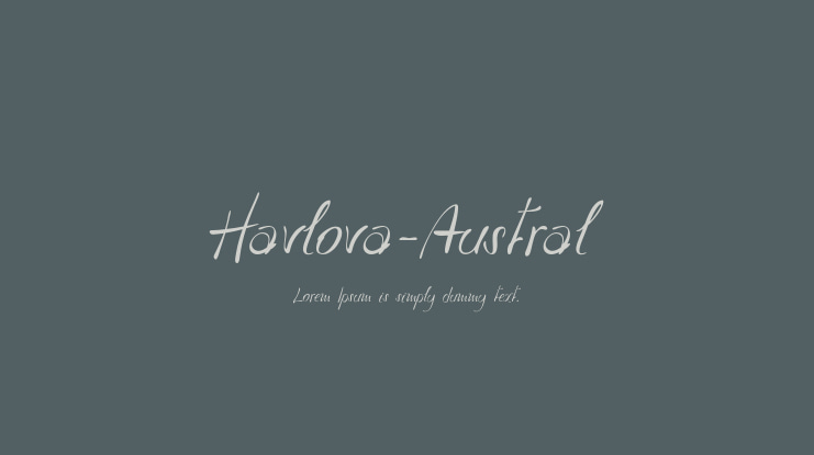 Havlova-Austral Font