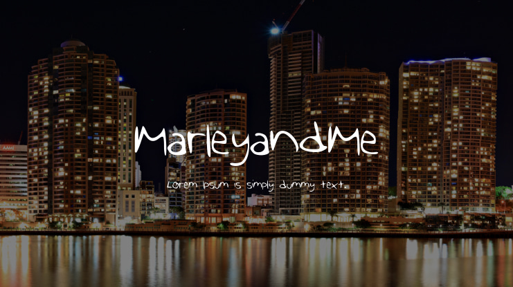 MarleyandMe Font