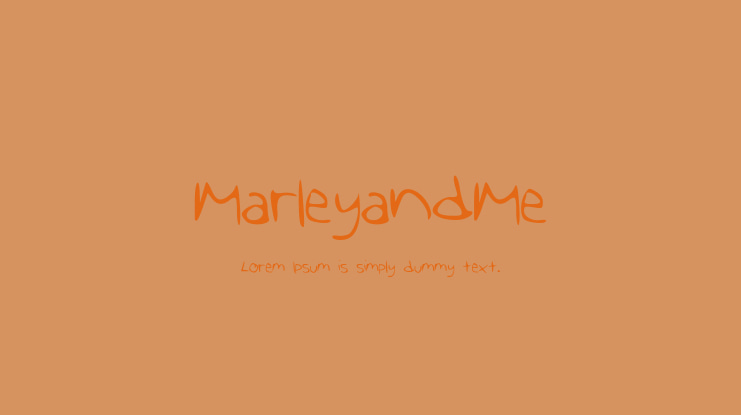 MarleyandMe Font