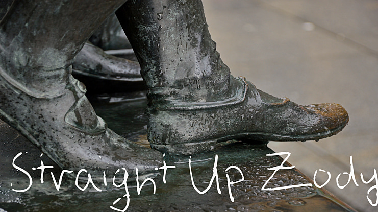 Straight Up Zody Font