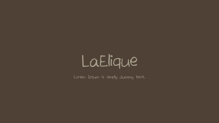 LaElique Font