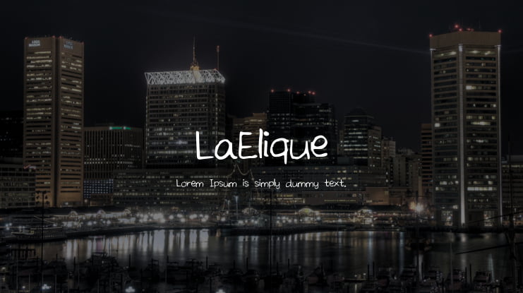 LaElique Font