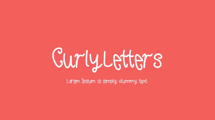 CurlyLetters Font