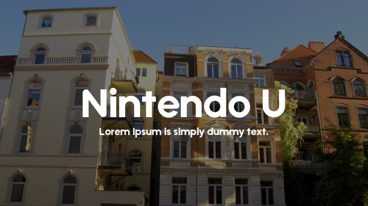 Nintendo U Font