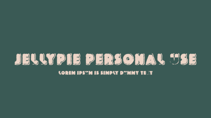 JELLYPIE PERSONAL USE Font