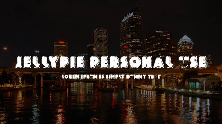 JELLYPIE PERSONAL USE Font