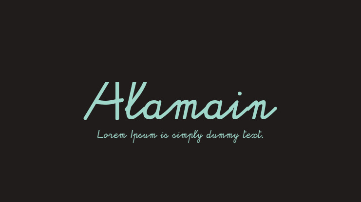 Alamain Font