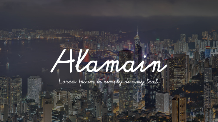 Alamain Font