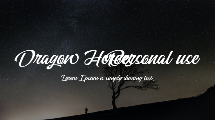 Dragon Heroes - Personal use Font