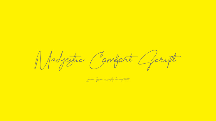 Madjestic Comfort Script Font