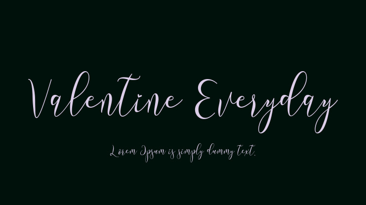 Valentine Everyday Font