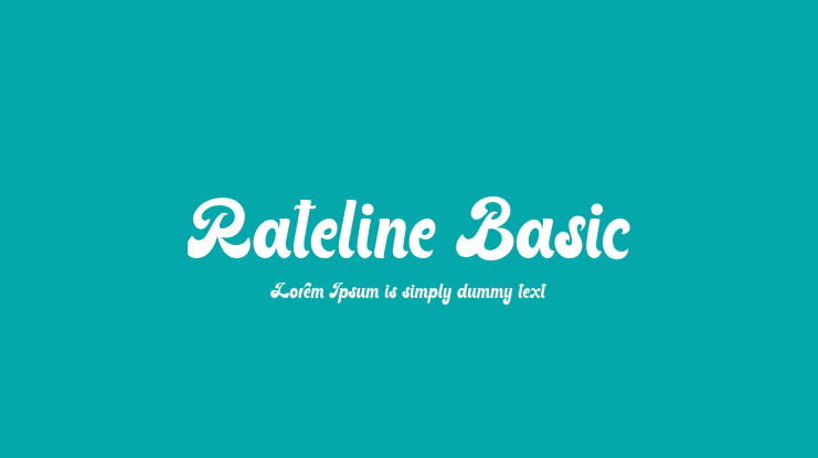 Rateline Basic Font
