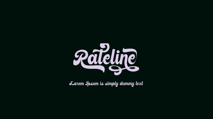 Rateline Font