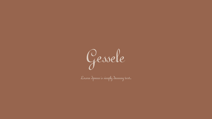 Gessele Font