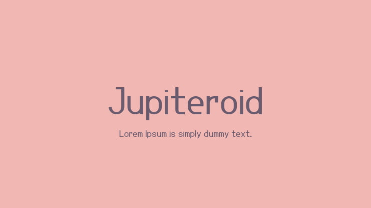 Jupiteroid Font Family