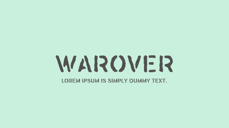 Warover Font