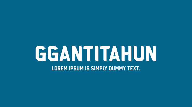 gGantiTahun Font