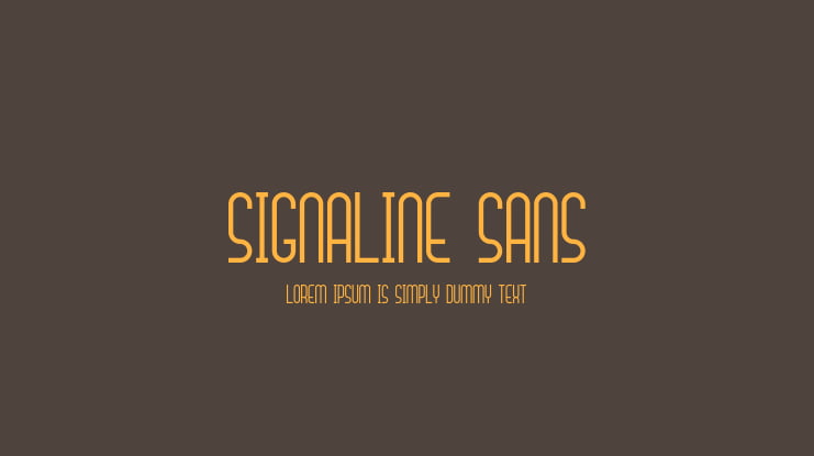 Signaline Sans Font