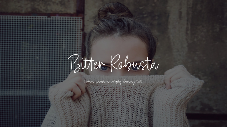 Bitter Robusta Font