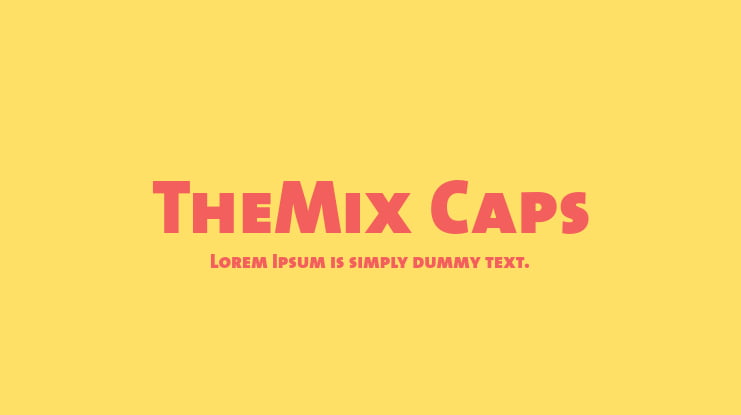 TheMix Caps Font Family