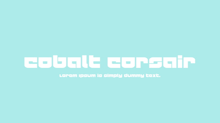 Cobalt Corsair Font Family