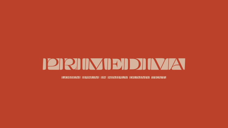 Primediva Font