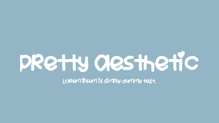 Pretty Aesthetic Font