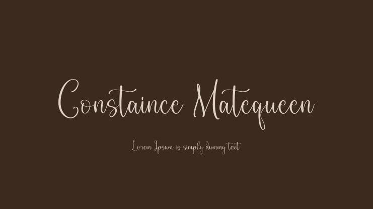 Constaince Matequeen Font