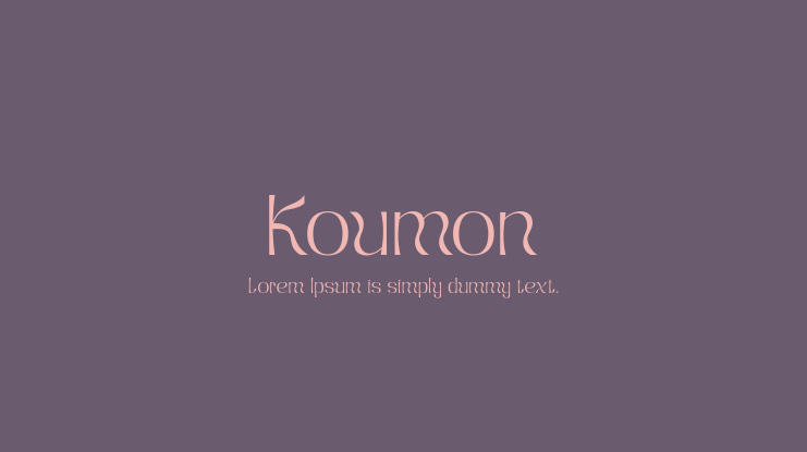 Koumon Font Family