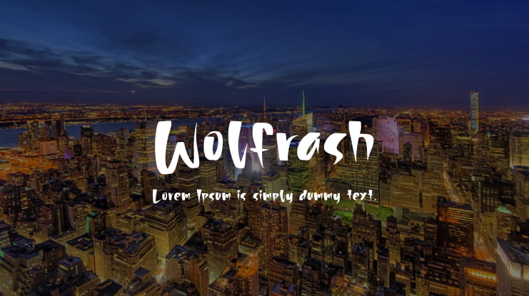 Wolfrash Font