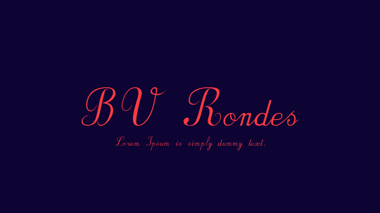 BV Rondes Font Family