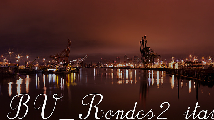 BV Rondes Font Family