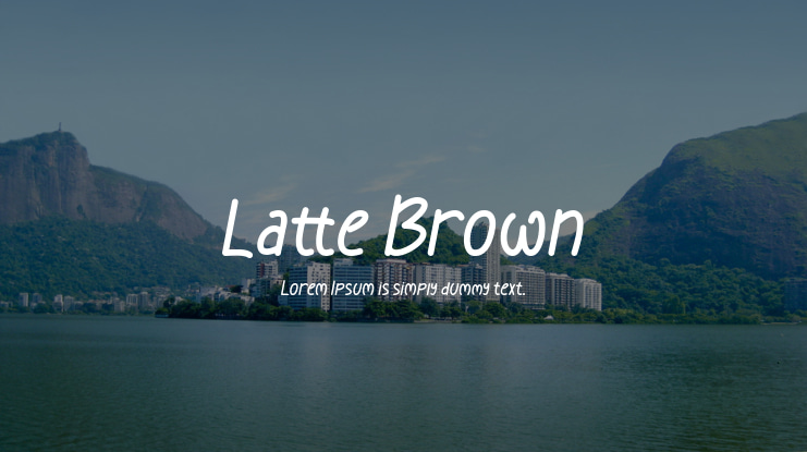 Latte Brown Font