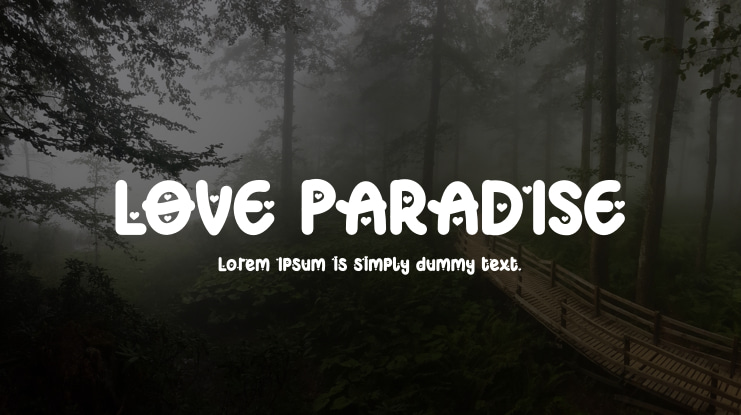 LOVE PARADISE Font