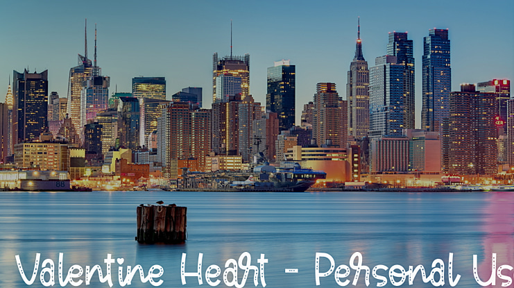 Valentine Heart - Personal Use Font