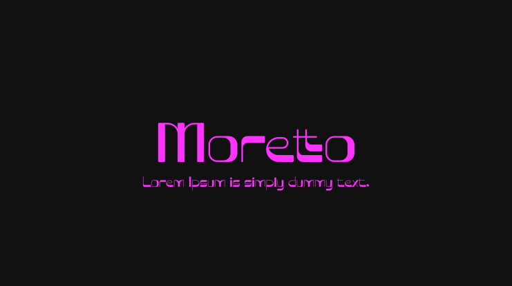 Moretto Font